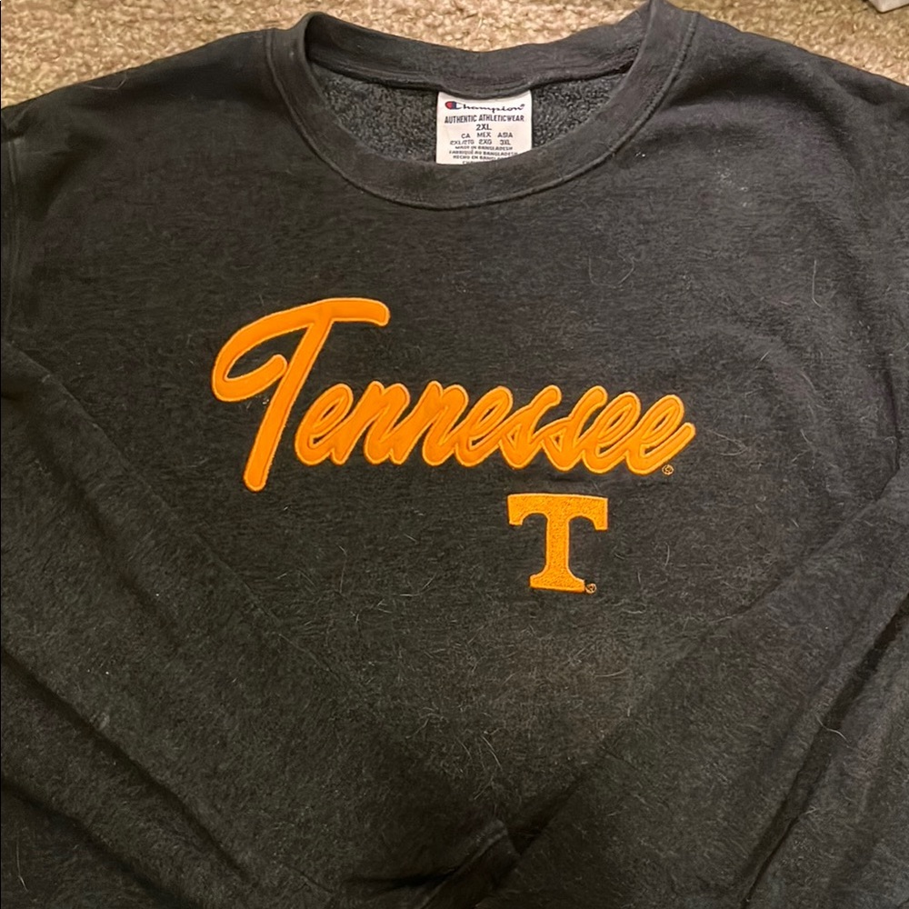 Champion Tennessee Sweatshirt in Gray and Orange